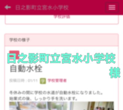 宮崎県日之影町立宮水小学校　様