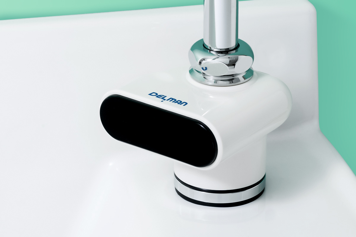 バイタル VY-5NF 自動水栓 デルマン 次亜塩素酸水用 スワンタイプ FF感知方式 AC100V式 [Σ] 浴室、浴槽、洗面所